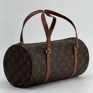 Louis Vuitton Papillon 30 Handbag in Brown Monogram Coated Canvas